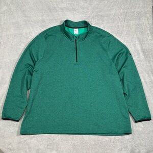 Nike Therma Fit 1/4 Zip Victory Neptune Green Men 4XL Big Tall Sweatshirt Golf